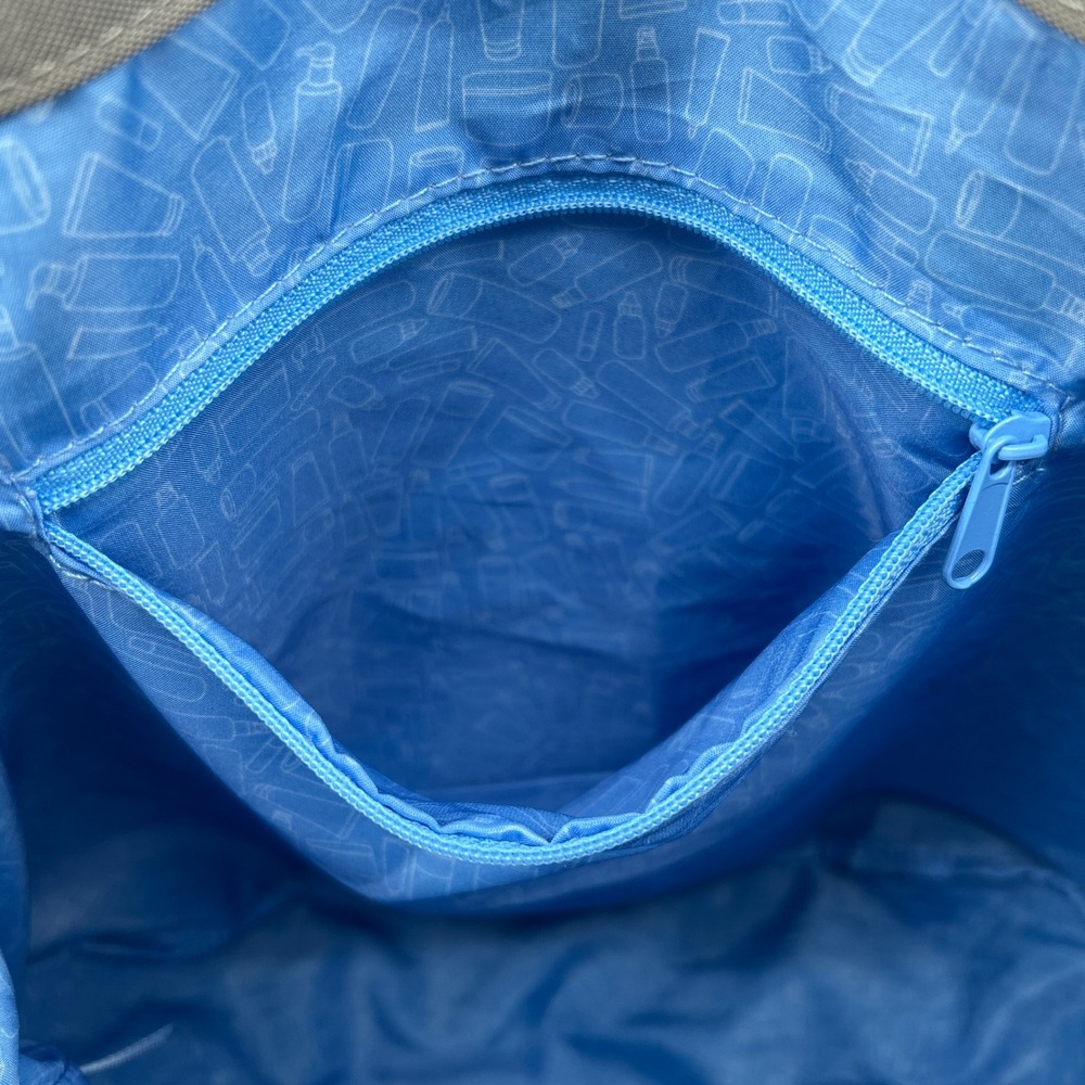 Dermalogica Gray Tote Bag Skincare Bottle Print Lining Minimal Neutral Reusable - Picture 6 of 13